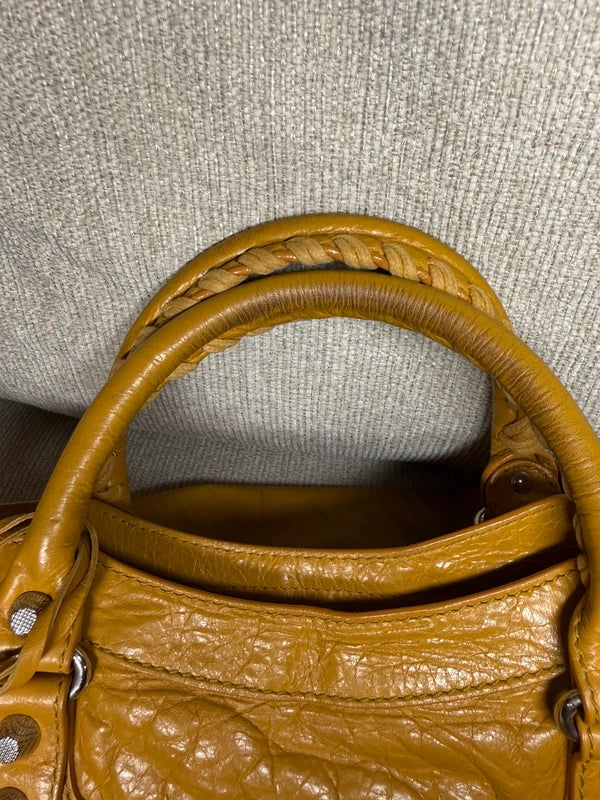 Authentic Balenciaga City Bag in Medium (Mustard Yellow)