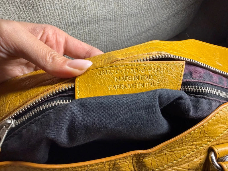 Authentic Balenciaga City Bag in Medium (Mustard Yellow)