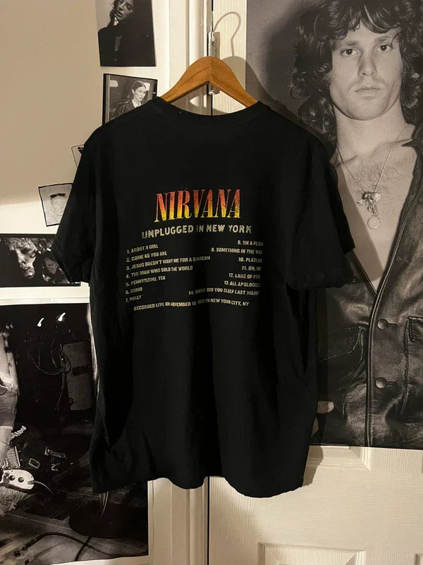 Super rare mtv nirvana vintage merch - size L - black