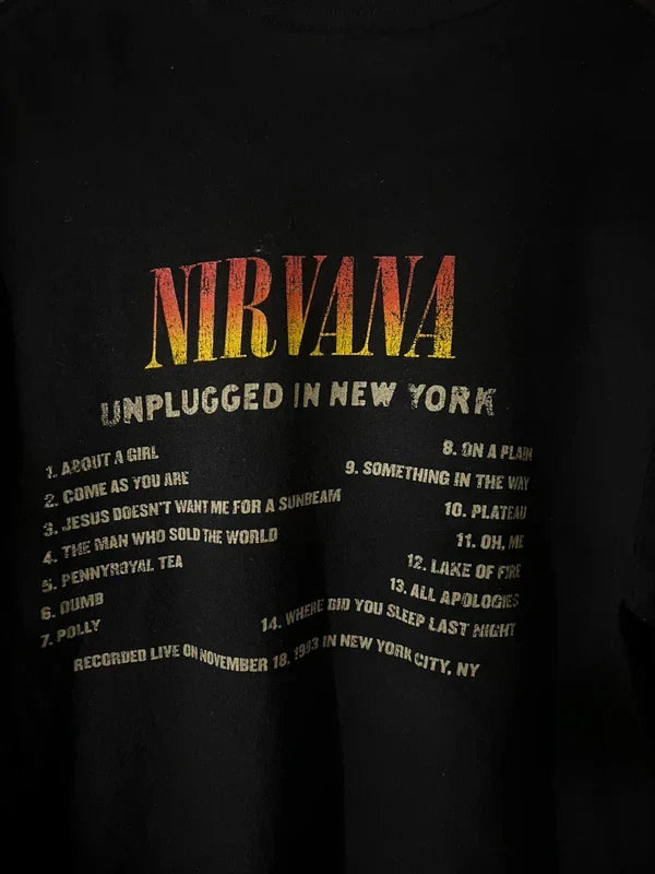 Super rare mtv nirvana vintage merch - size L - black
