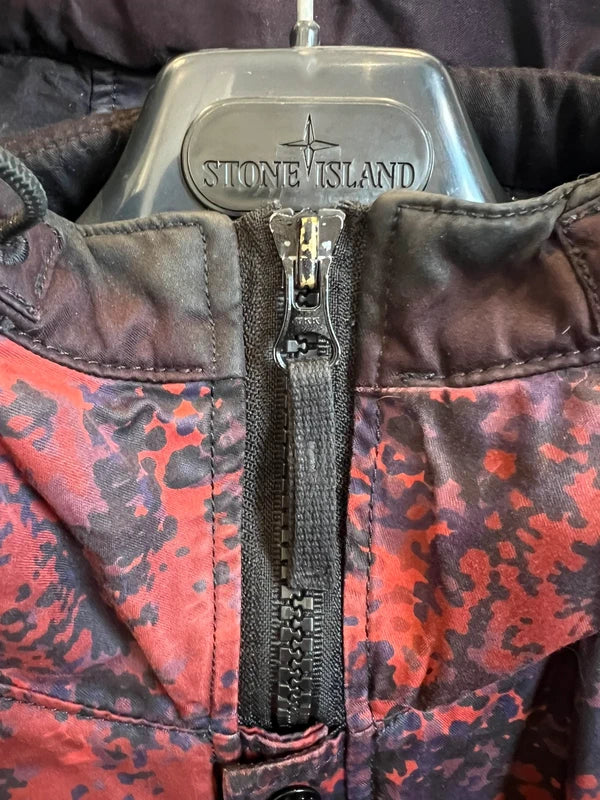 Stone Island Raso Gommato Red Camo Print-OVD Size XL