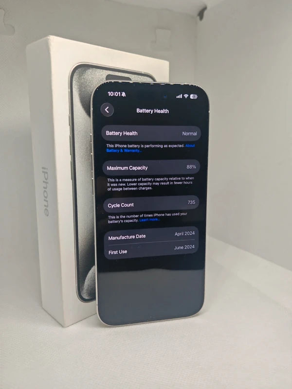 Apple iPhone 15 Pro 128GB White Titanium, SIM, Unlocked