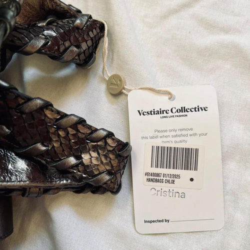 100% Authentic Chloe Silverado Python