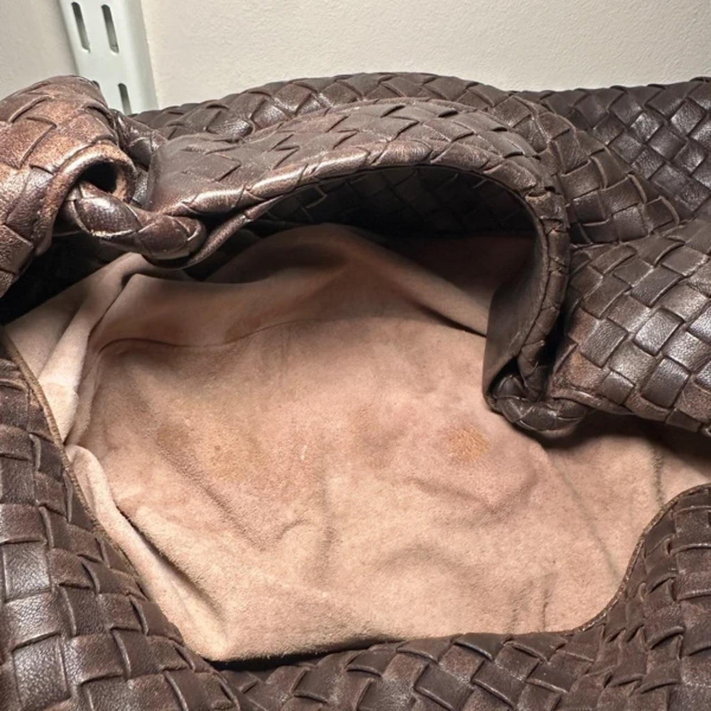 Bottega Veneta Intrecciato Brown Hobo One Shoulder Bag