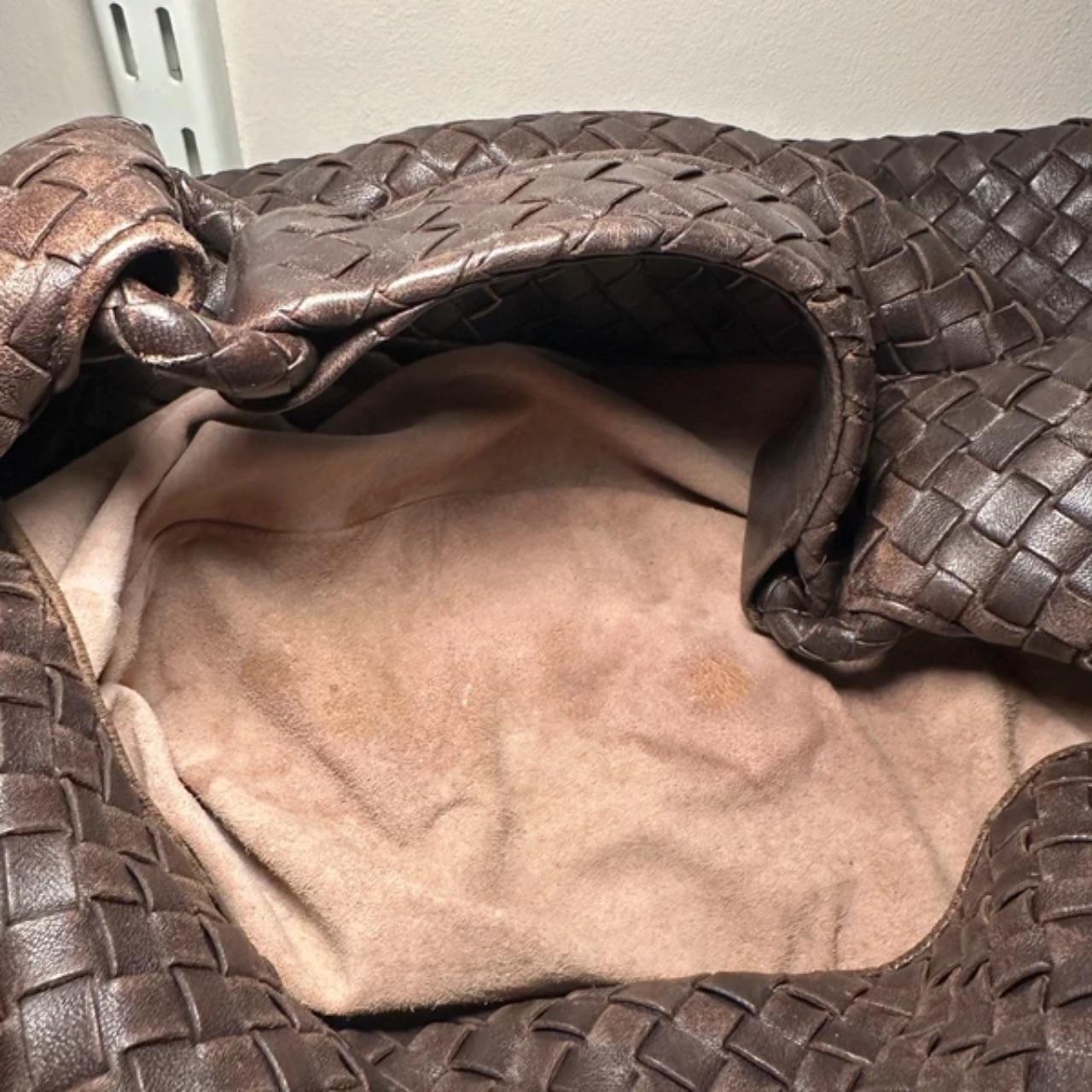 Bottega Veneta Intrecciato Brown Hobo One Shoulder Bag